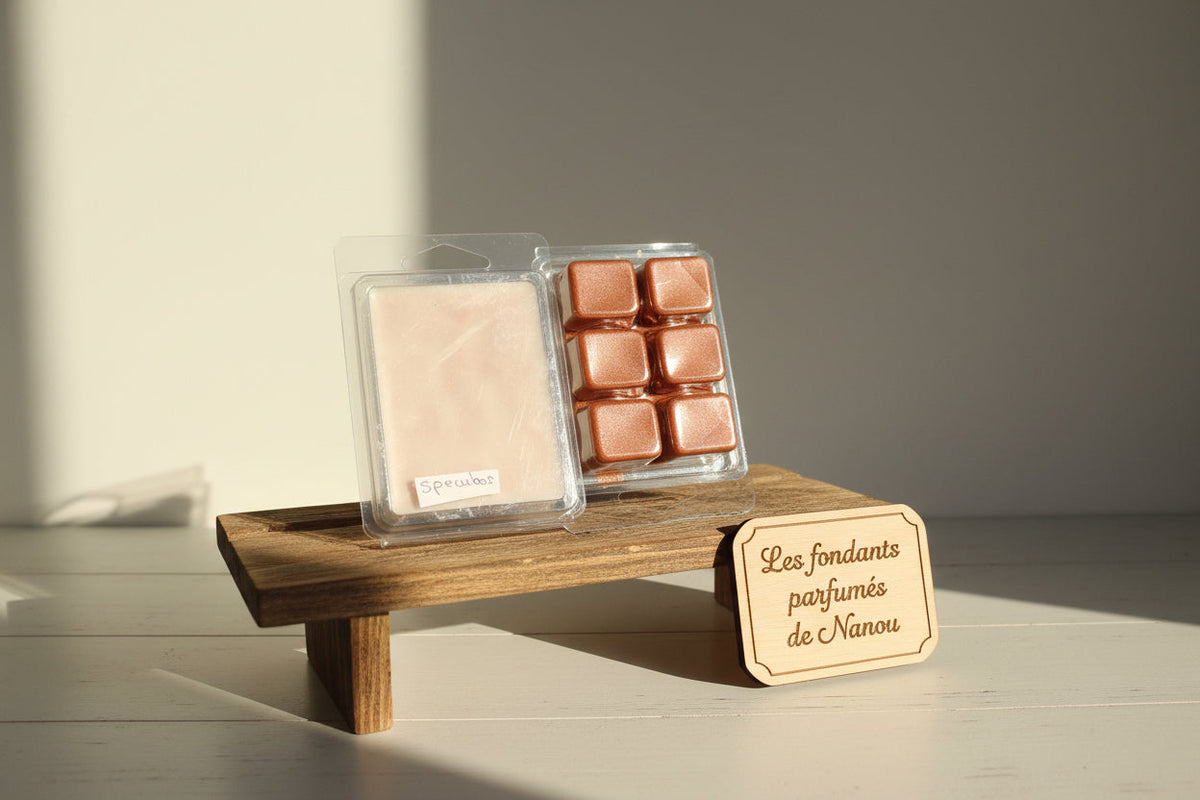 "Fondant parfumé clamshell (boîte) spéculoos - Les fondants parfumés de nanou"