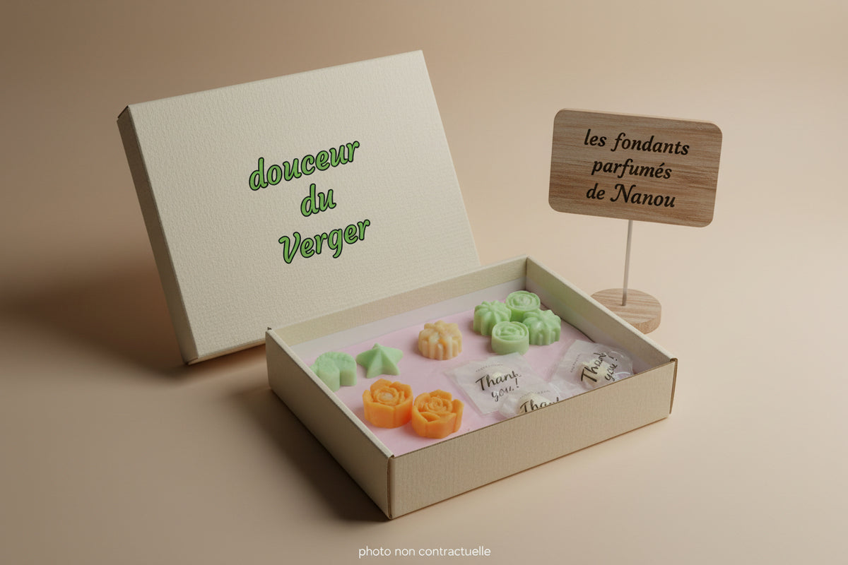fondant parfumé Coffret douceur du verger - Les fondants parfumés de nanou