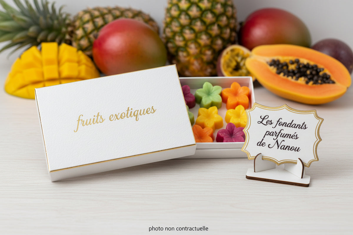 fondant parfumé Coffret fruits exotiques - Les fondants parfumés de nanou