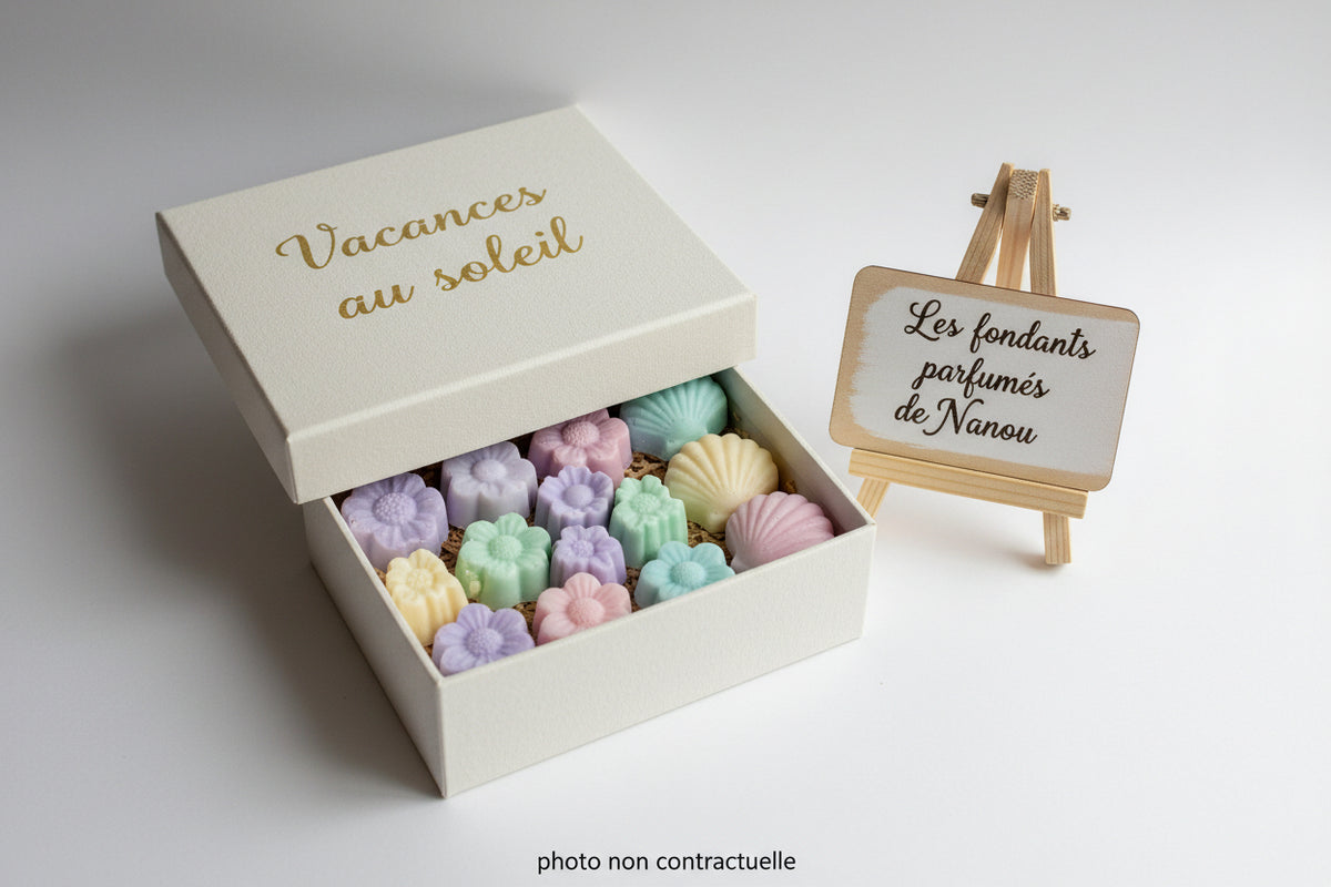 fondant parfumé Coffret vacances au soleil - Les fondants parfumés de nanou