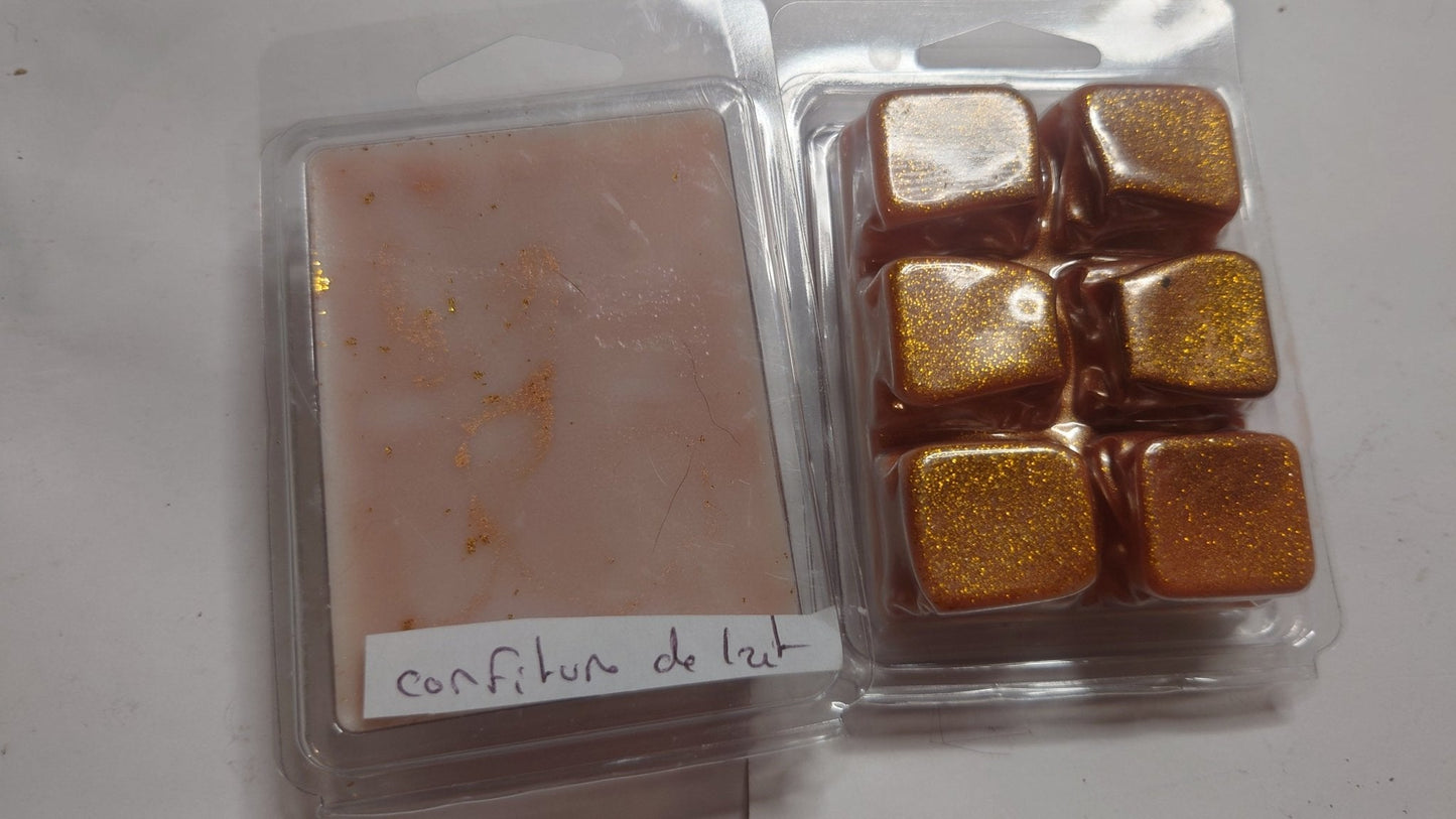 Fondant parfumé clamshell (boîte) confiture de lait - Les fondants parfumés de nanou
