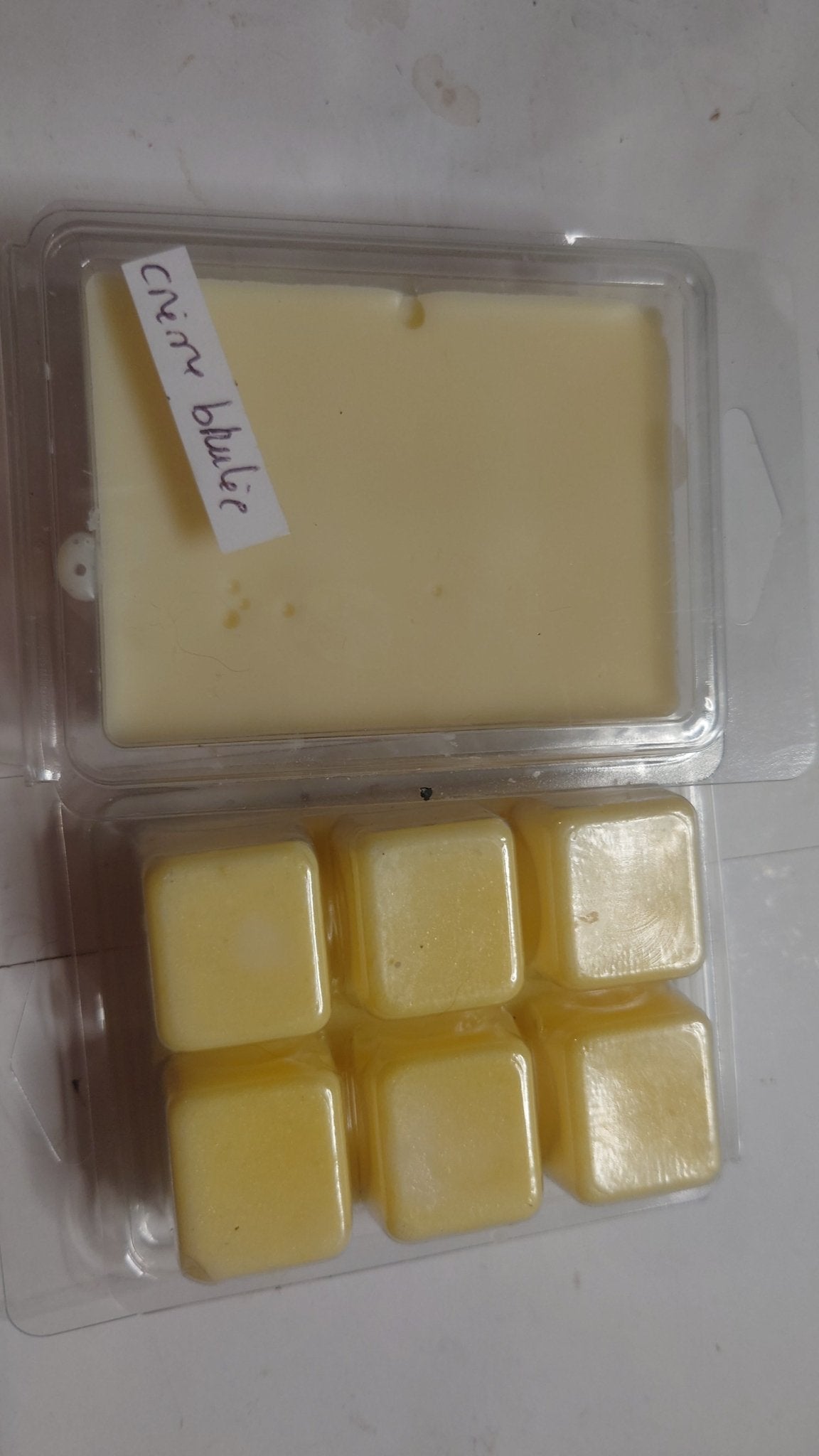 Fondant parfumé clamshell (boîte) crème brûlée - Les fondants parfumés de nanou