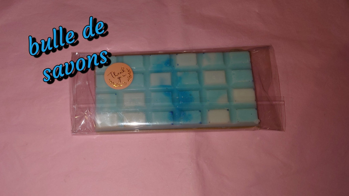 Fondant parfumé format tablette bulle de savon - Les fondants parfumés de nanou