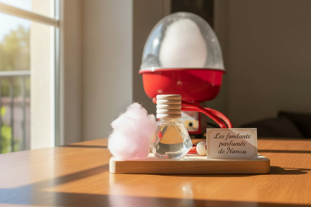 Parfums pour voiture barbe a papa