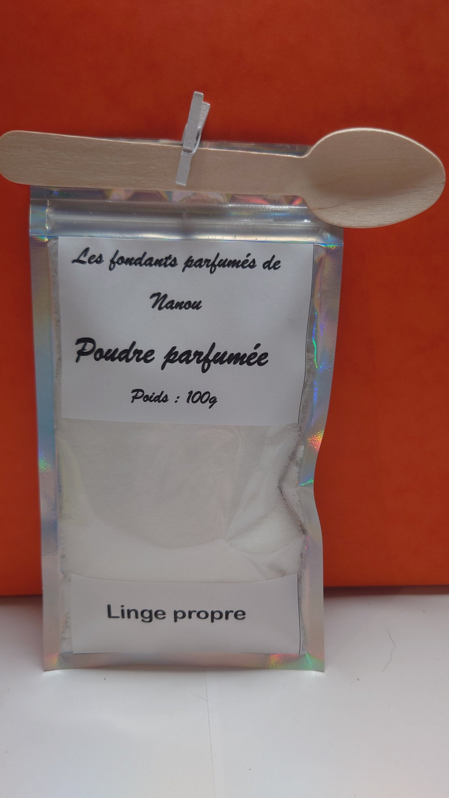 poudre parfumée pour aspirateur linge propre 100g