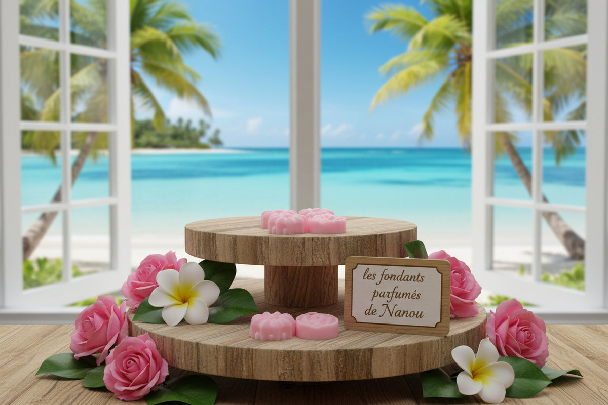 fondant parfumé monoi rosé