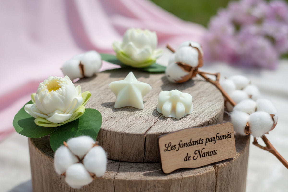 fondant parfumé lotus blanc et coton