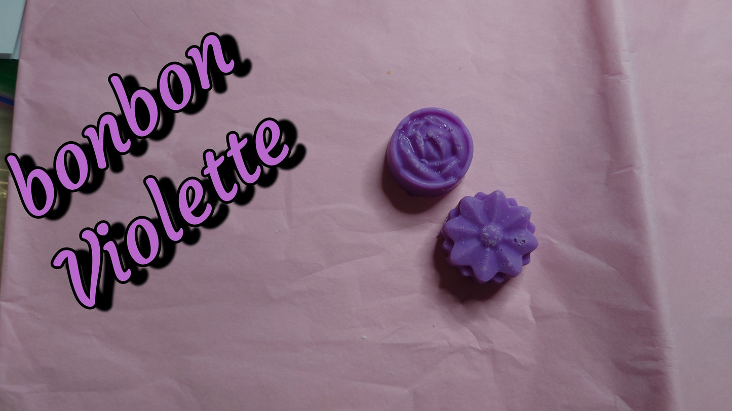 fondant parfumé bonbon violette