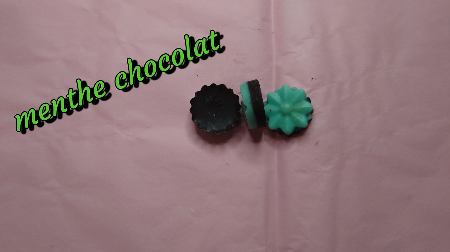 fondant parfumé menthe chocolat