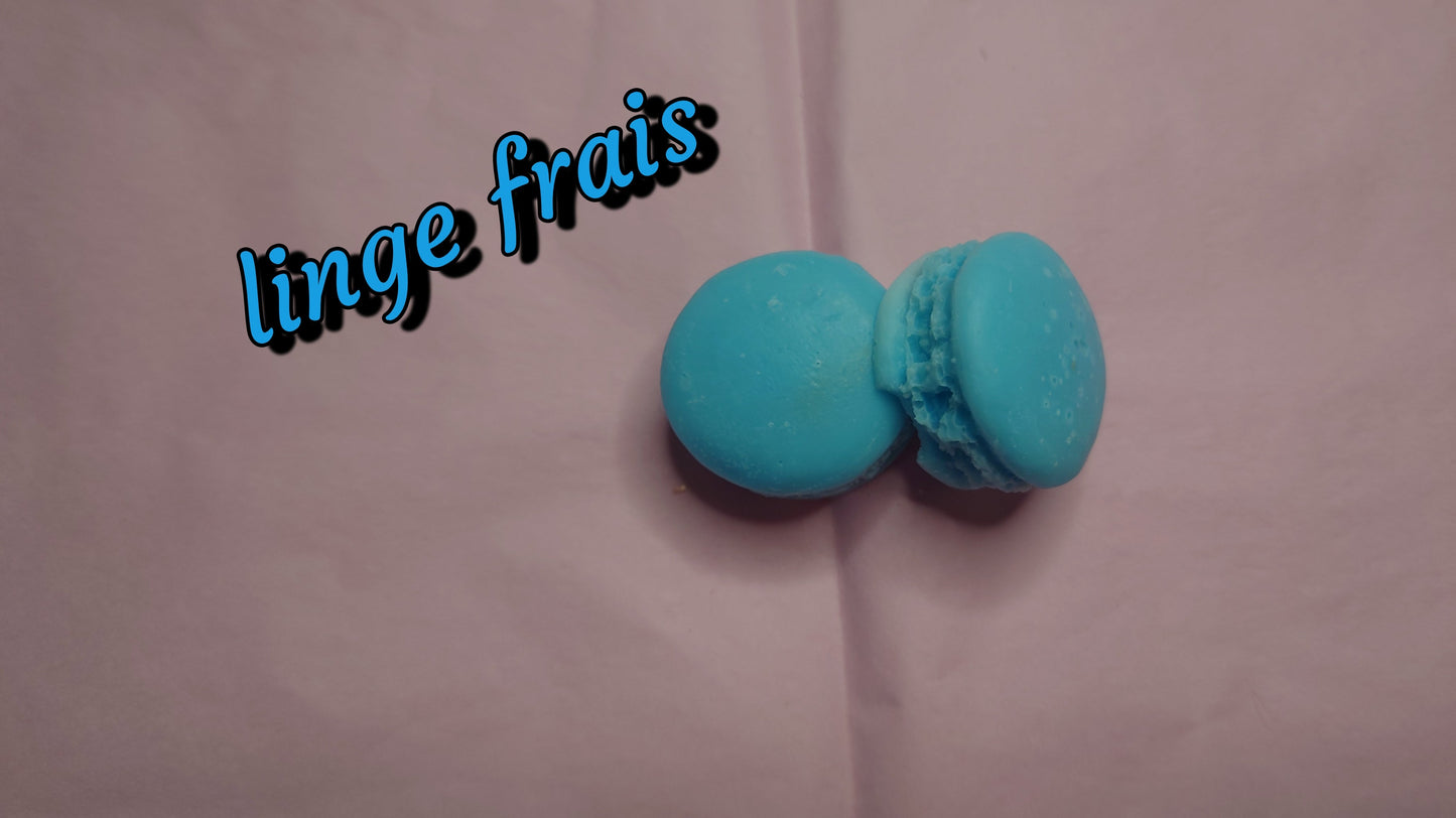 fondant parfumé format macaron linge propre