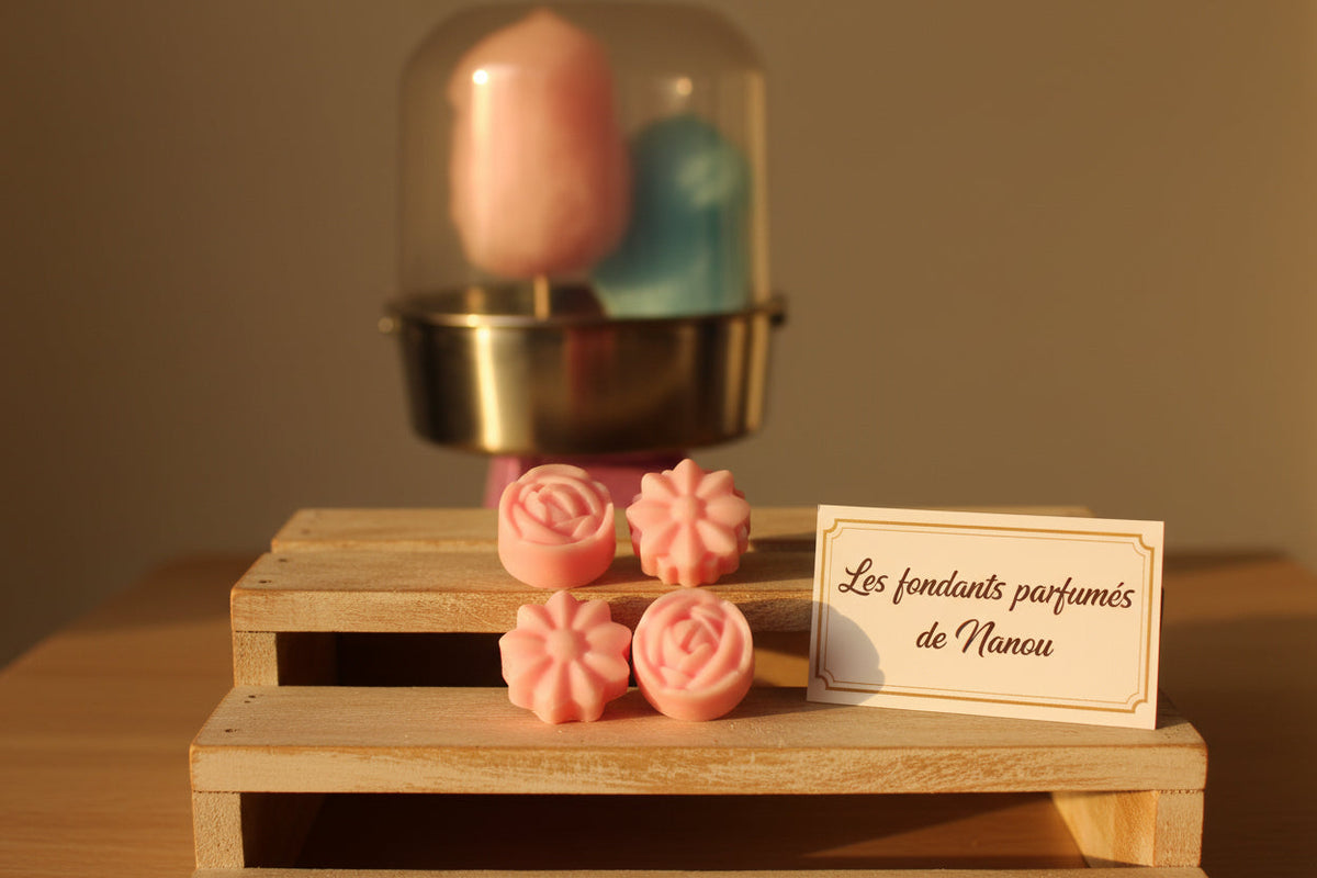 "fondant parfumé barbe a papa"
