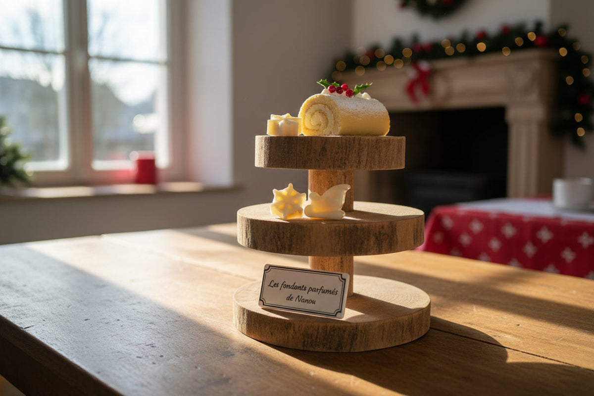 "Fondant parfumé bûche de noël - Les fondants parfumés de nanou"
