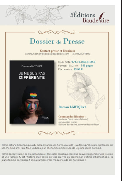 "1er roman je ne suis pas différente - Les fondants parfumés de nanou"