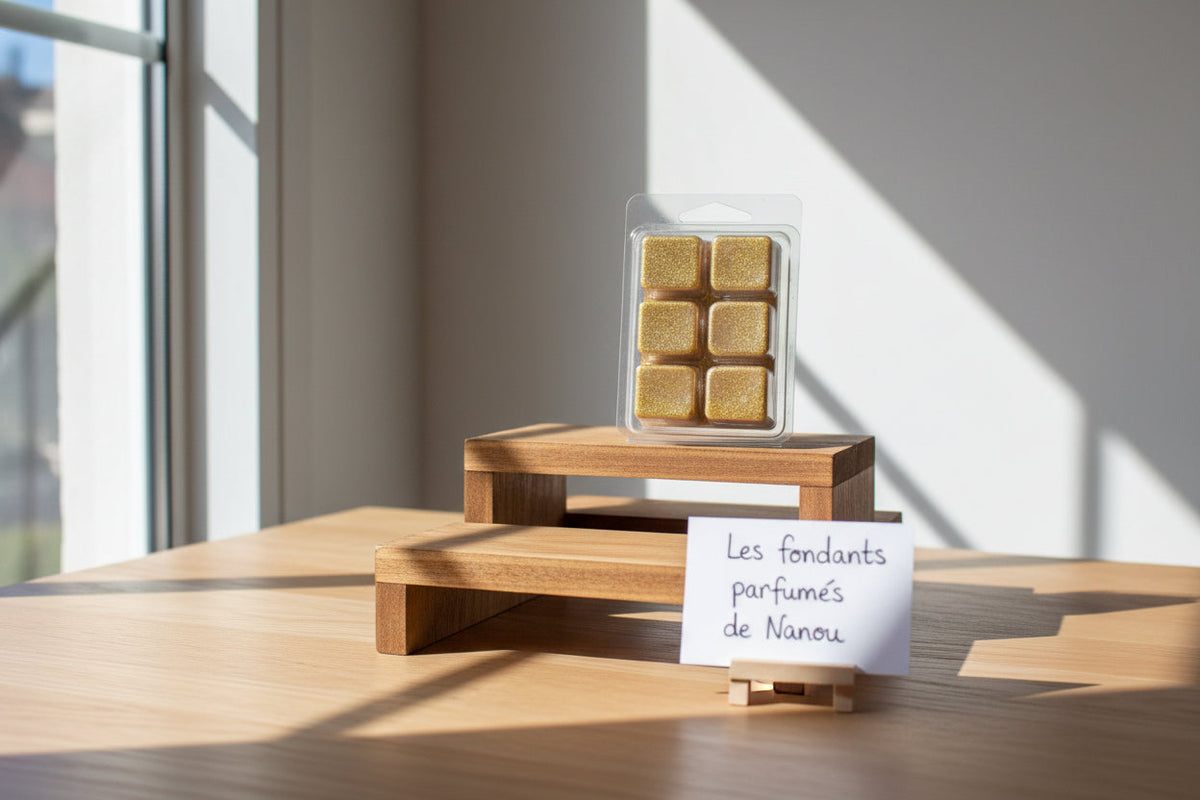 "Fondant parfumé clamshell (boîte) caramel au beurre salé - Les fondants parfumés de nanou"