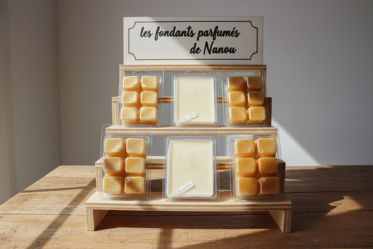 "Fondant parfumé clamshell (boîte) brioche - Les fondants parfumés de nanou"