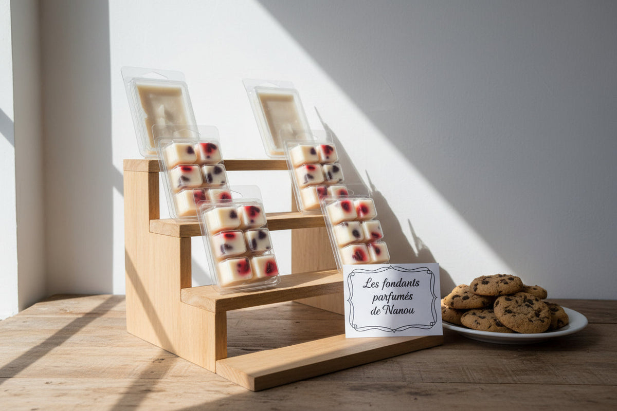 "Fondant parfumé clamshell (boîte) cookies au chocolat - Les fondants parfumés de nanou"