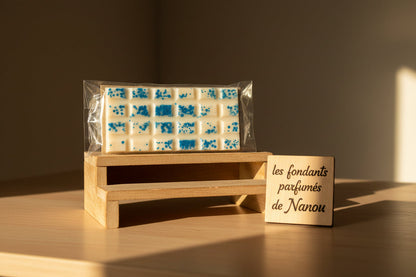 "Fondant parfumé format tablette sur les bancs de l'école (amande) - Les fondants parfumés de nanou"