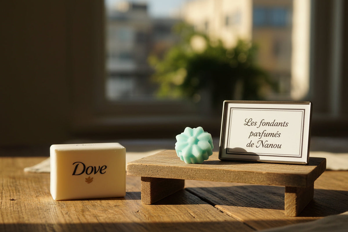 "fondant parfumé savon dove"