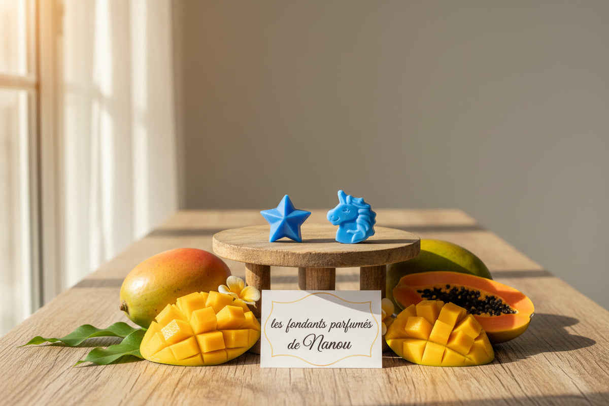 "fondant parfumé mangue papaye"