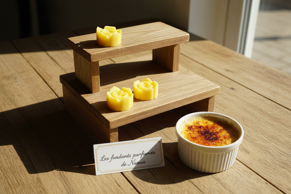"fondant parfumé crème brulée"
