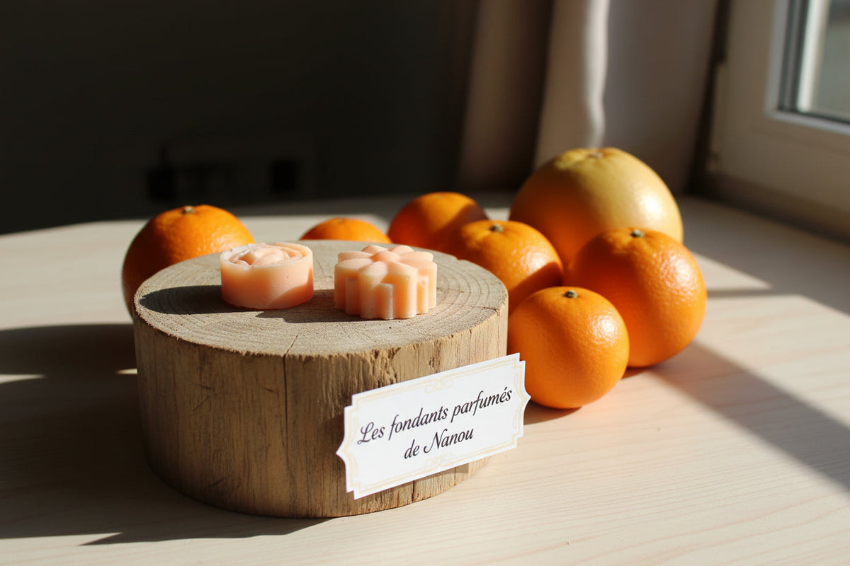 "\"fondant parfumé orange pamplemousse\""