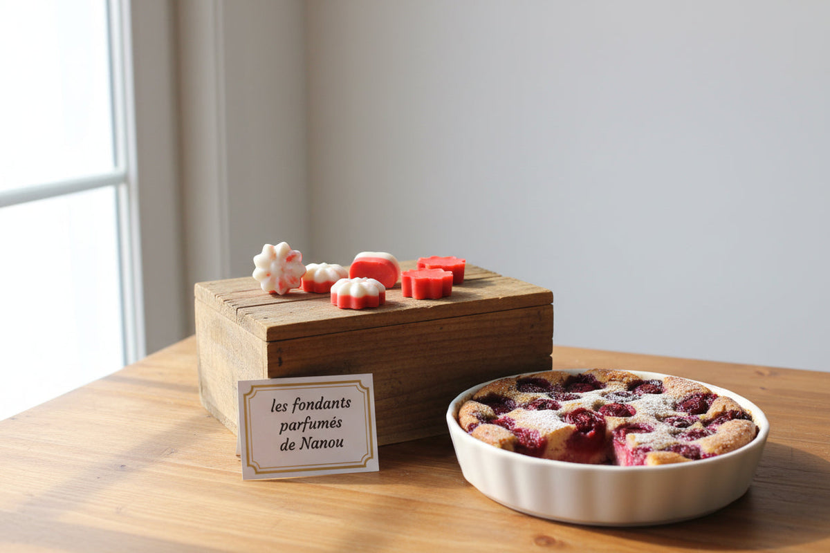 "\"fondant parfumé clafoutis cerise\""