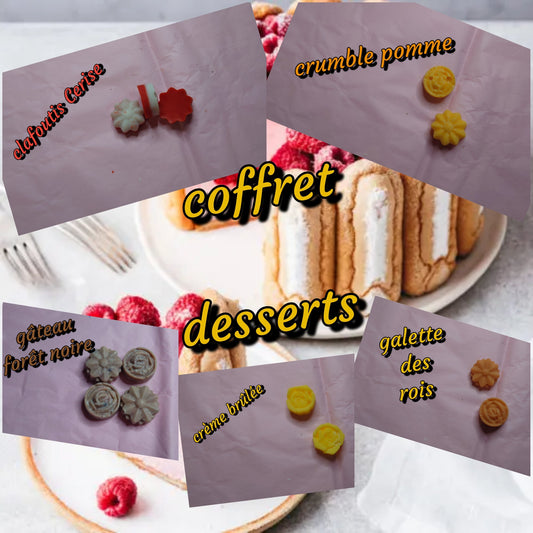 Coffret 5 fondants desserts - Les fondants parfumés de nanou