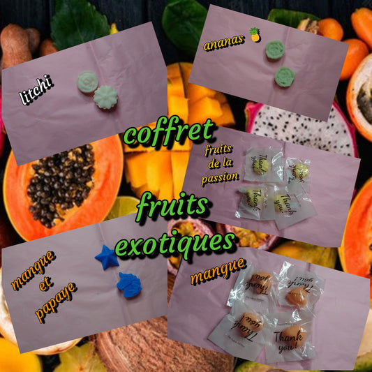 fondant parfumé Coffret fruits exotiques - Les fondants parfumés de nanou