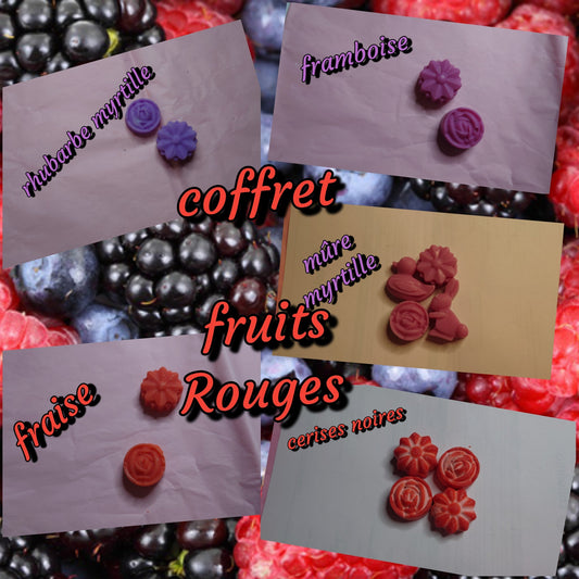 fondant parfumé Coffret  fruits rouges - Les fondants parfumés de nanou
