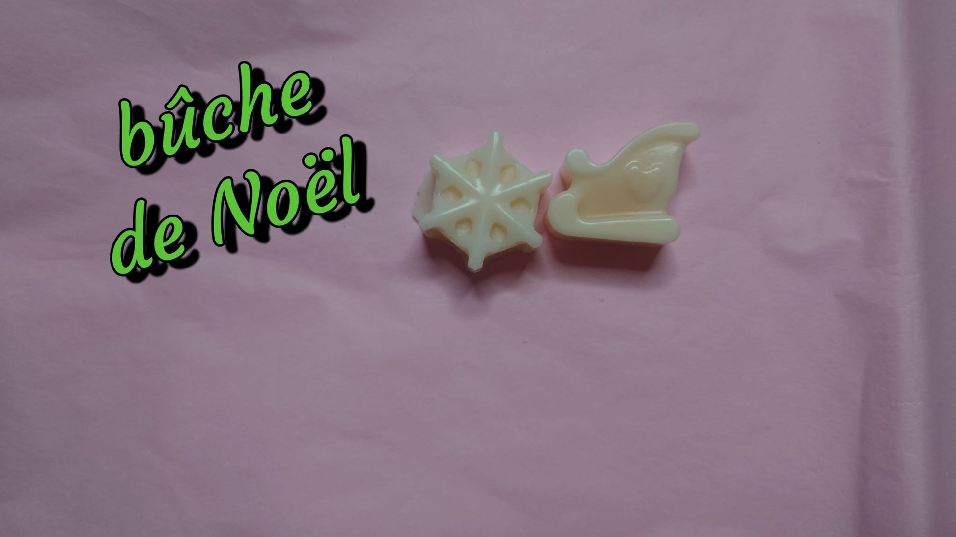 Fondant parfumé bûche de noël - Les fondants parfumés de nanou