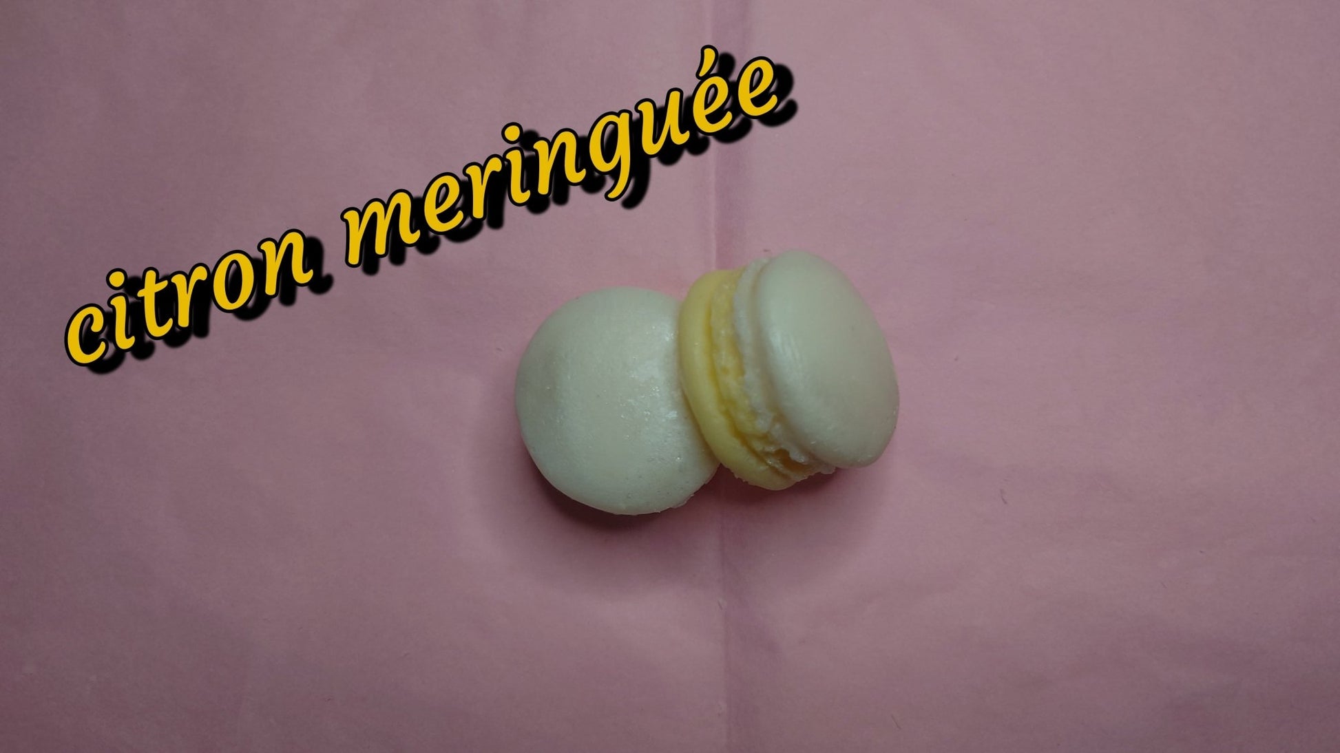 Fondant parfumé format macaron citron meringuée - Les fondants parfumés de nanou