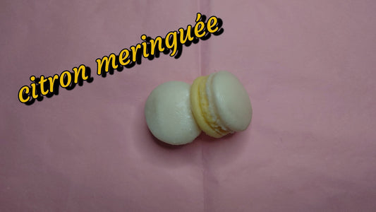 Fondant parfumé format macaron citron meringuée - Les fondants parfumés de nanou