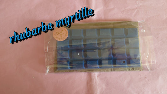 Fondant parfumé format tablette rhubarbe myrtille - Les fondants parfumés de nanou