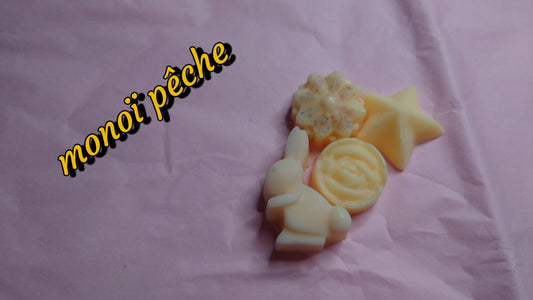 fondant parfumé monoi pêche