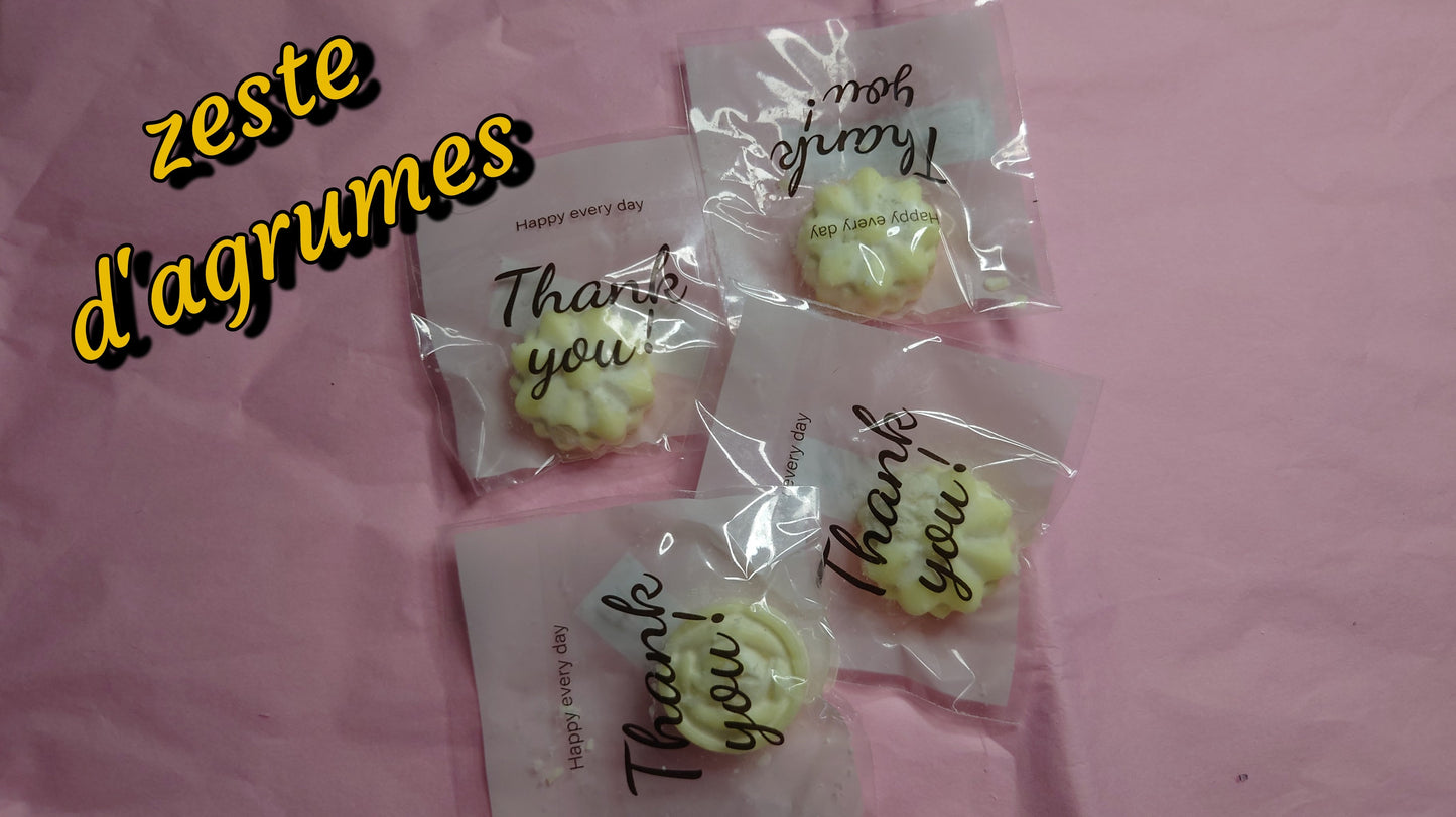 fondant parfumé zeste d'agrumes