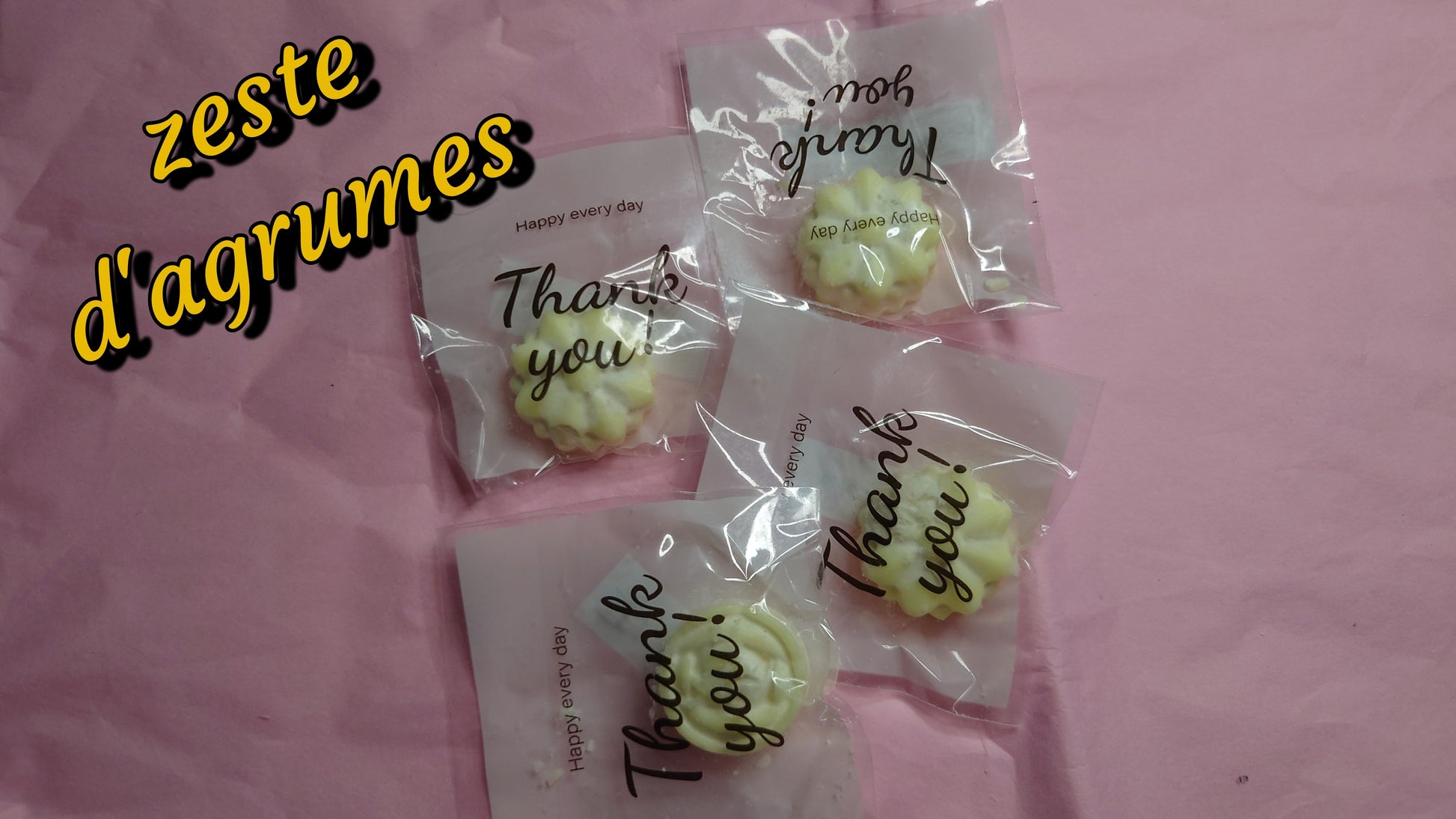 fondant parfumé zeste d'agrumes