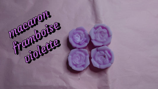 Fondants Macaron framboise Violette