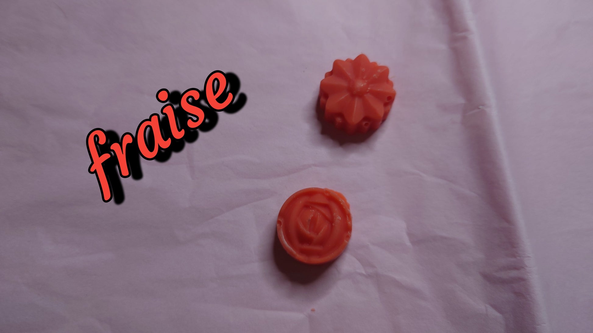 fondant parfumé fraise