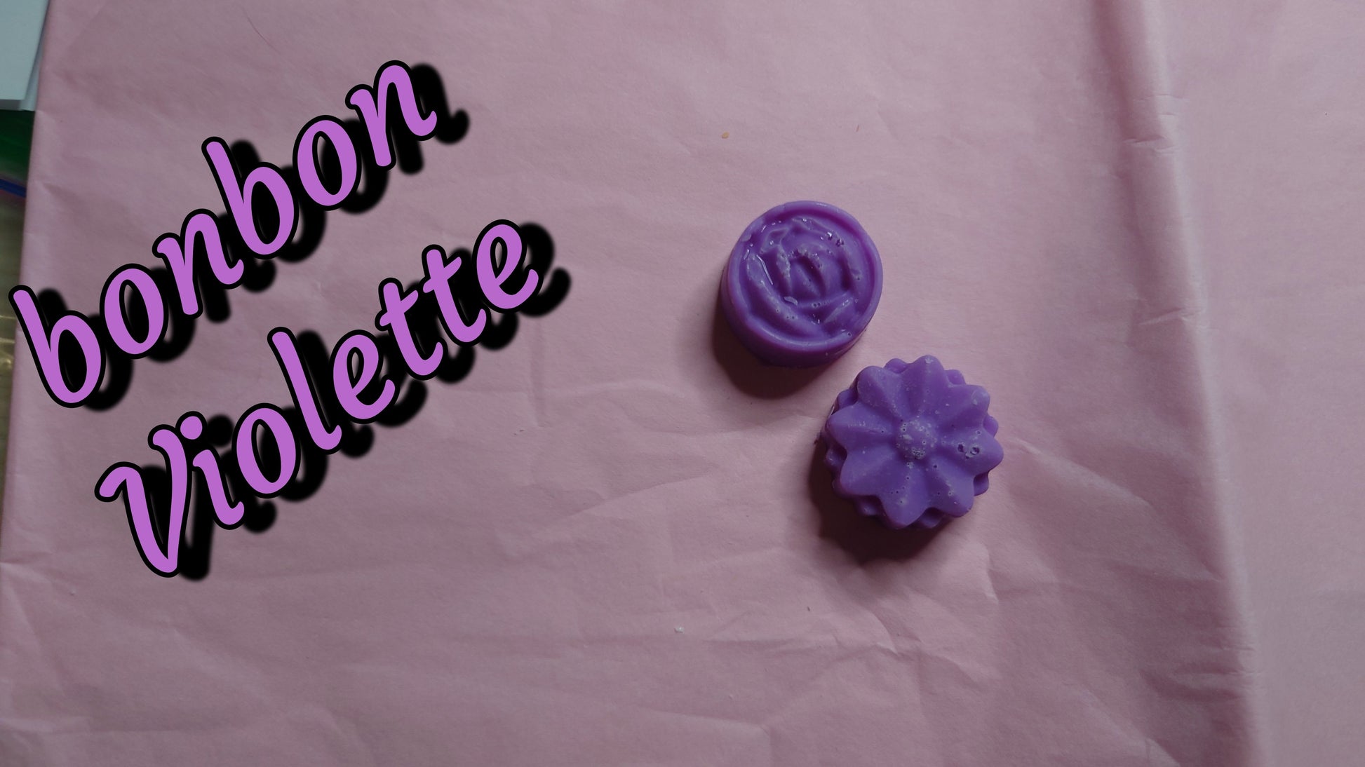 fondant parfumé bonbon violette