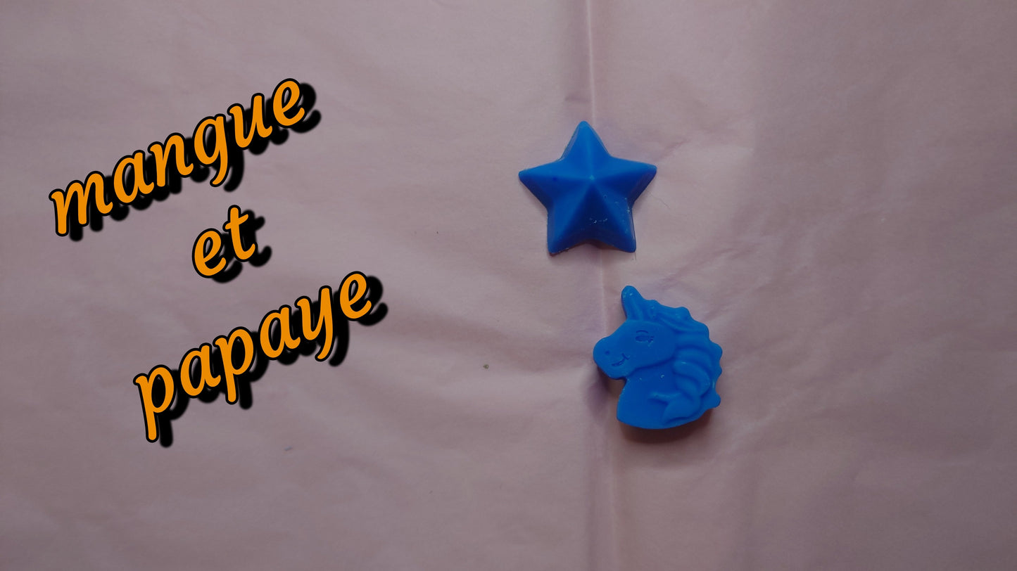 fondant parfumé mangue papaye