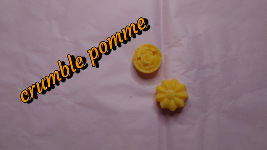 fondant parfumé crumble pomme