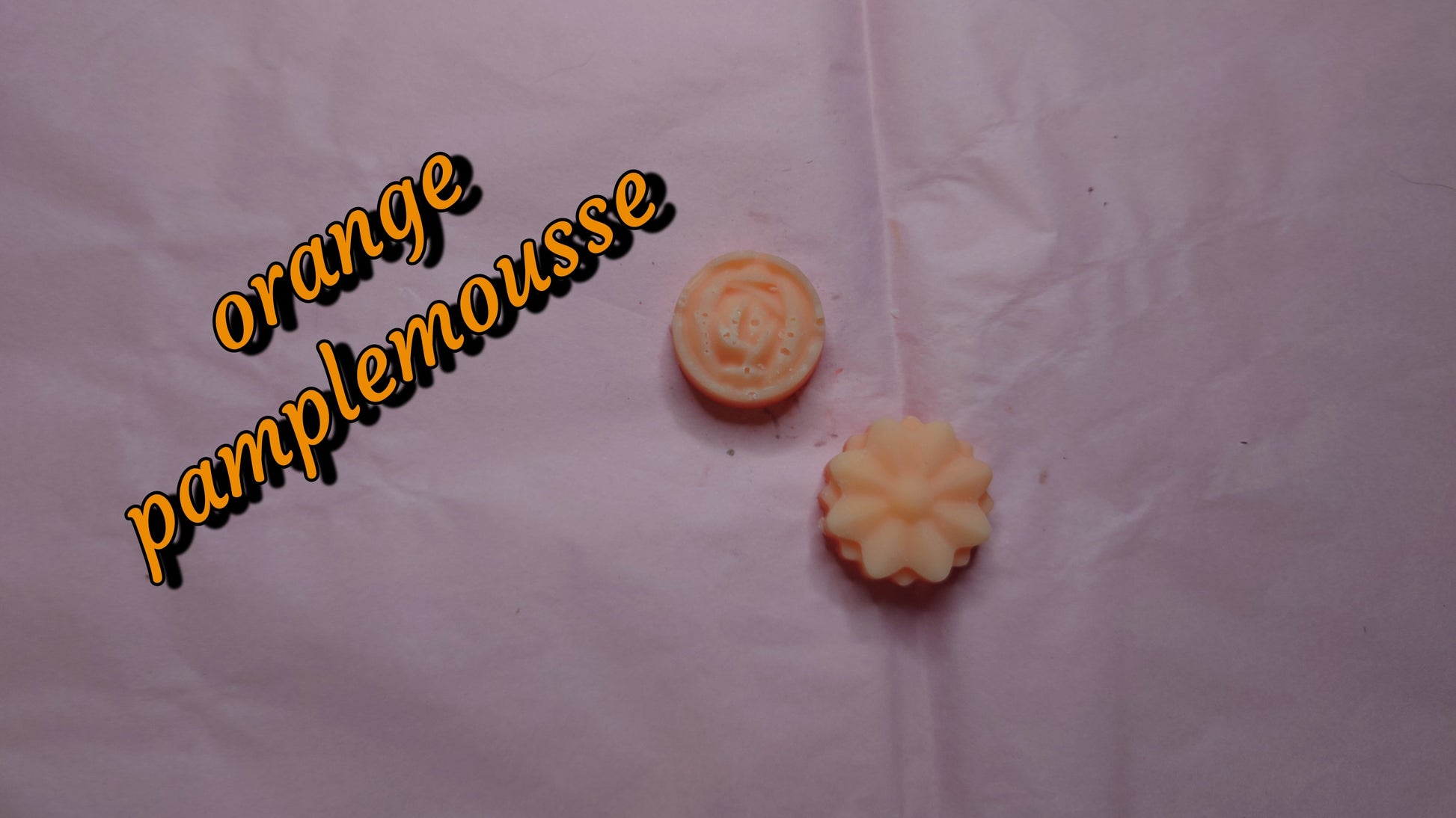 fondant parfumé orange pamplemousse