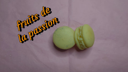 fondant parfumé format macaron fruits de la passion